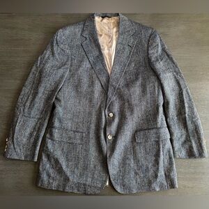 Ralph Lauren Tan Brown Woven Blazer Suit Jacket XL Polo University Club